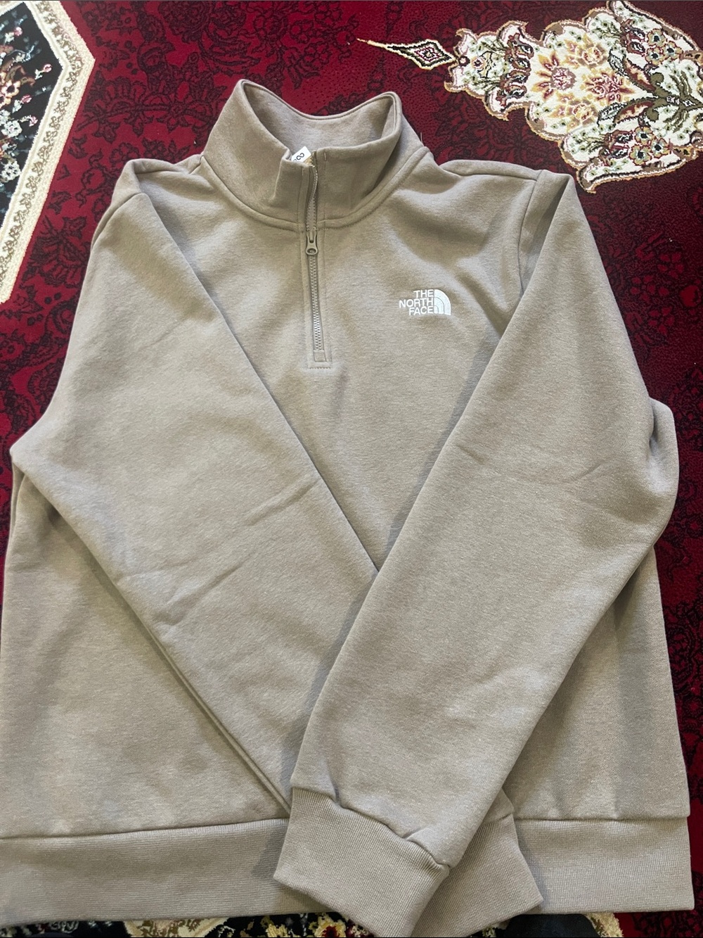 The North Face Men’s Half-Zip Fleece Pullover - Taupe/Beige